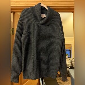 Filson Men's Black Shaw collar sweater